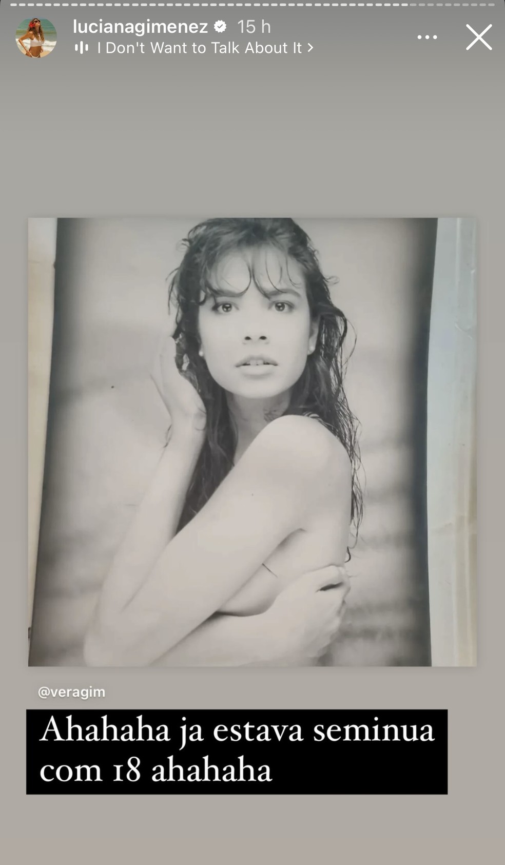 Story de Luciana Gimenez — Foto: Reprodução/Instagram