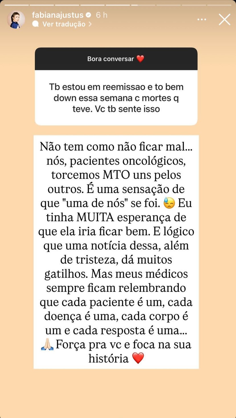 Post de Fabiana Justus &mdash; Foto: Reprodu&ccedil;&atilde;o | Instagram