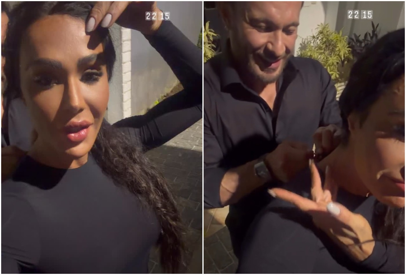 Vestido de Gracyanne arrebenta atrás, mas namorado salva com gambiarra; vídeo - Foto