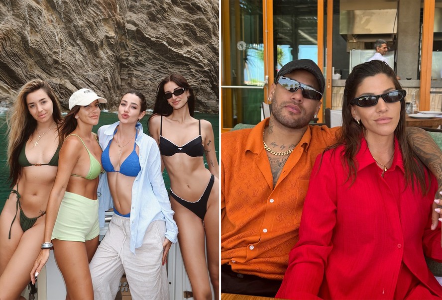 Natalia Beciu curte dia de Barcelona com amigas e Neymar