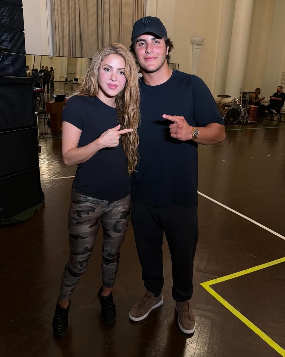 Shakira e Marcelo Sangalo — Foto: Reprodução/Instagram
