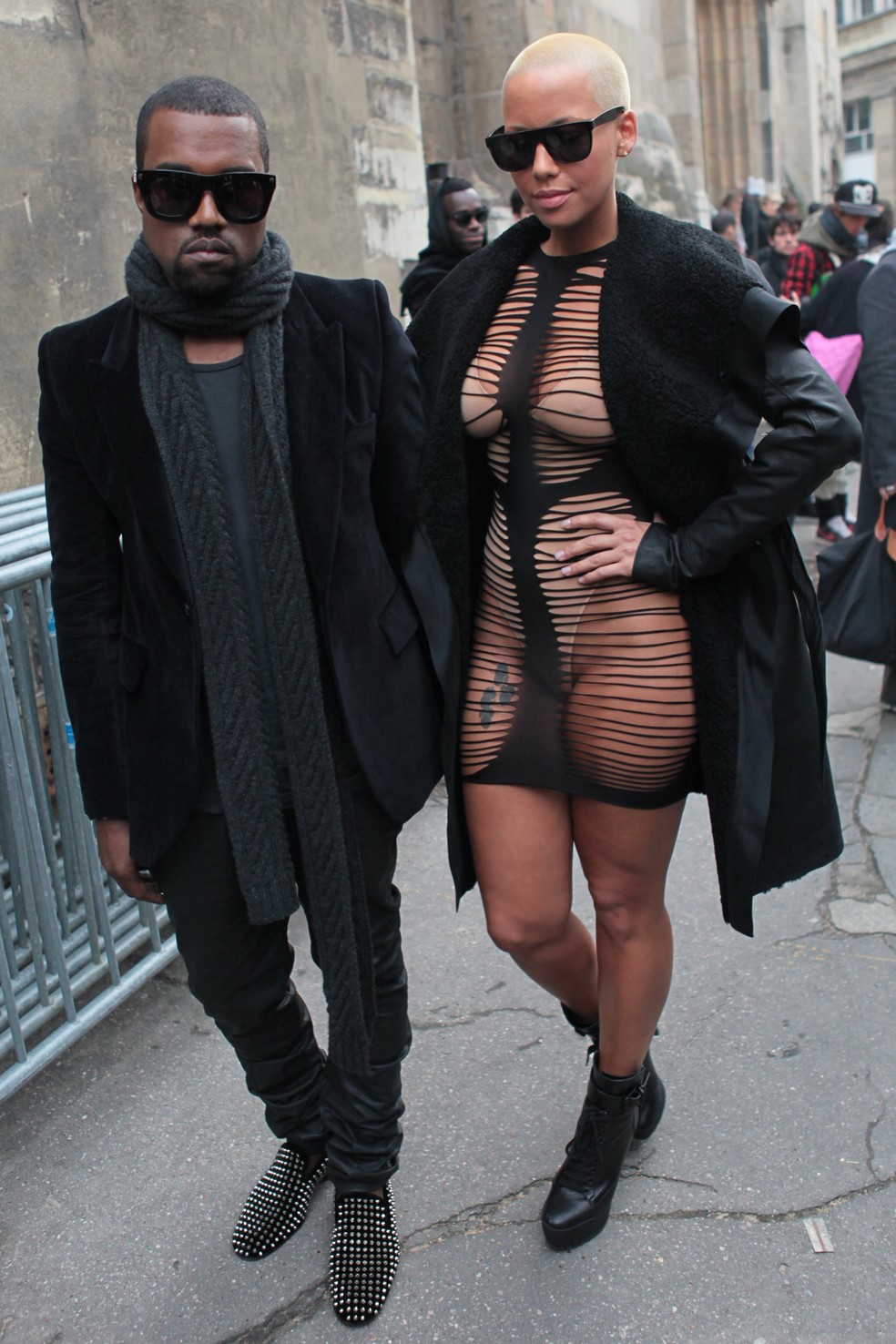 Amber Rose e Kanye West — Foto: Getty Images