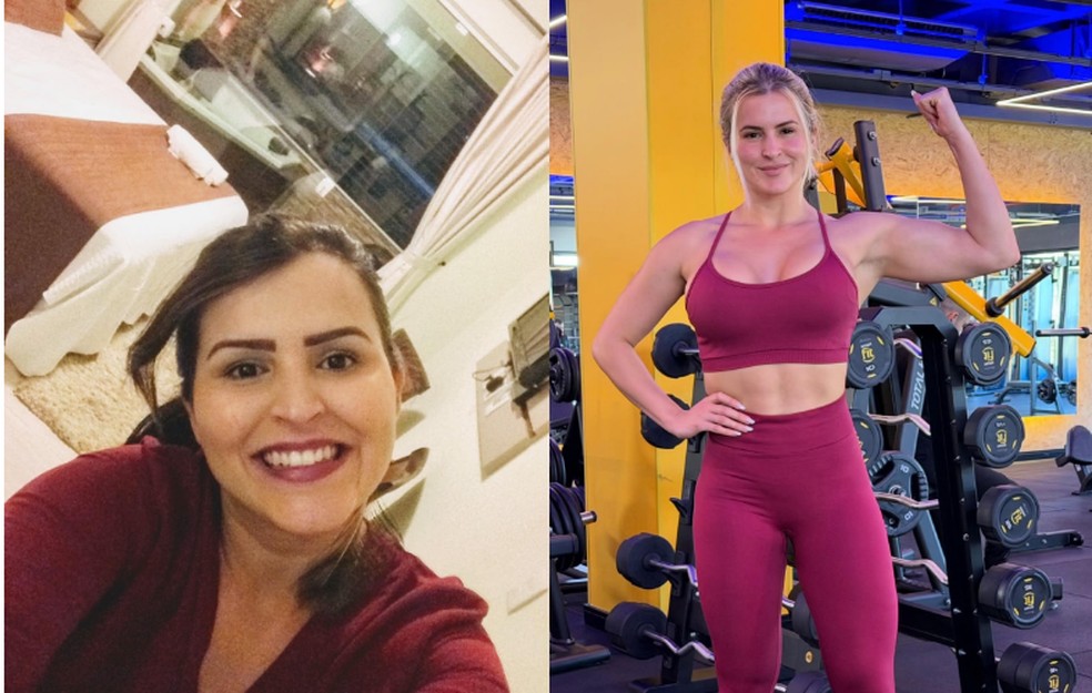Antes e depois de Aline Limas — Foto: Divulgação/CO Assessoria