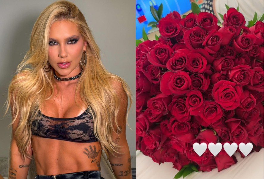 Virginia Fonseca ganha novo buquê de flores