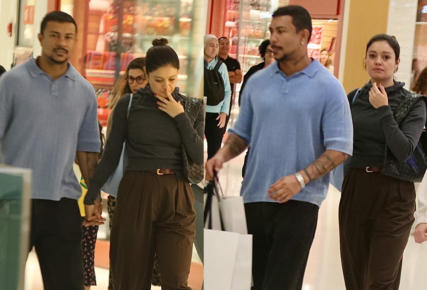 Voltaram? Sophie Charlotte e Xamã são vistos de mãos dadas em noite de compras no Leblon; fotos e vídeo