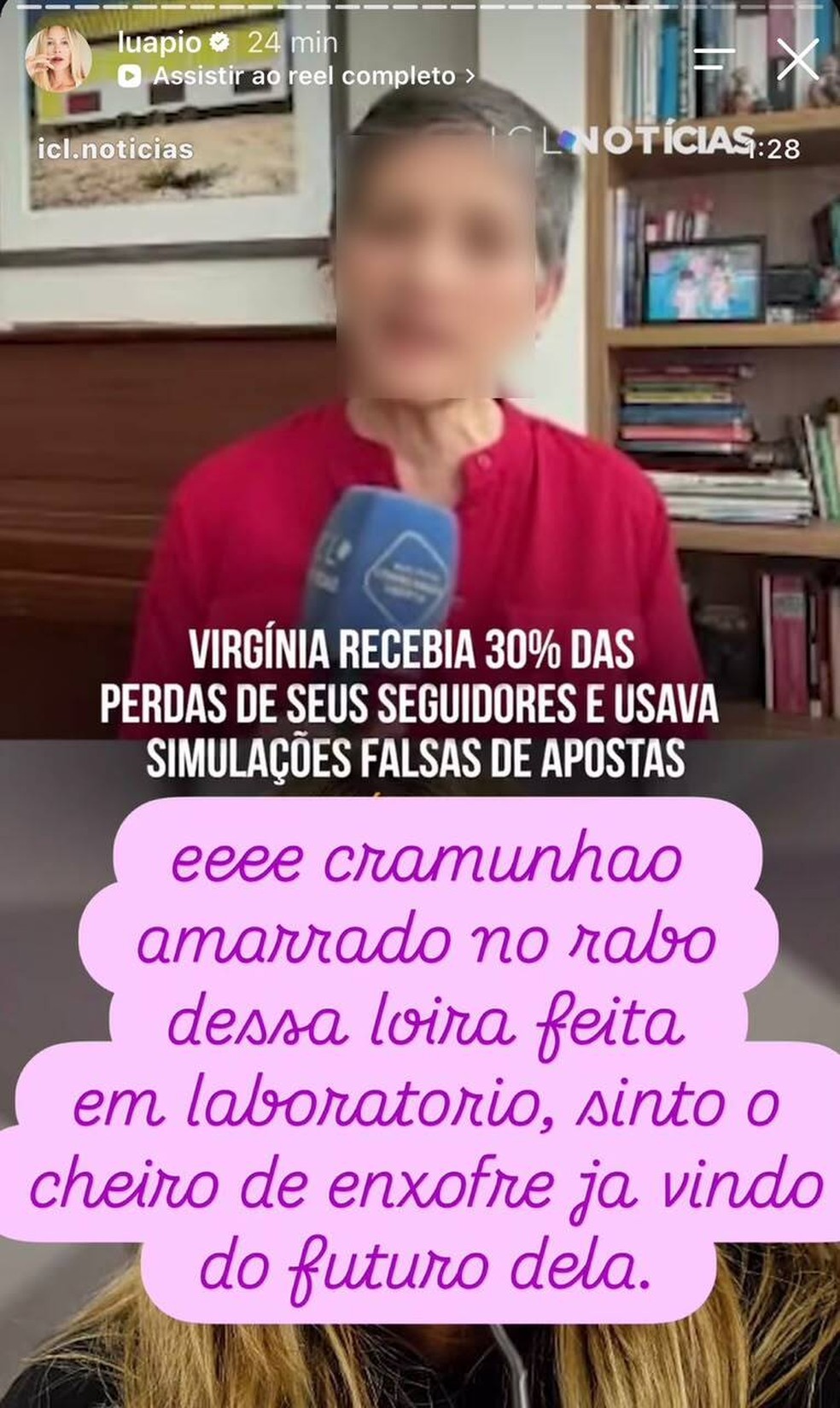 Story de Luana Piovani &mdash; Foto: Reprodu&ccedil;&atilde;o/Instagram