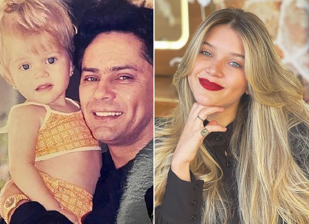 Lyandra Costa e o pai, Leandro — Foto: Reprodução/ Instagram