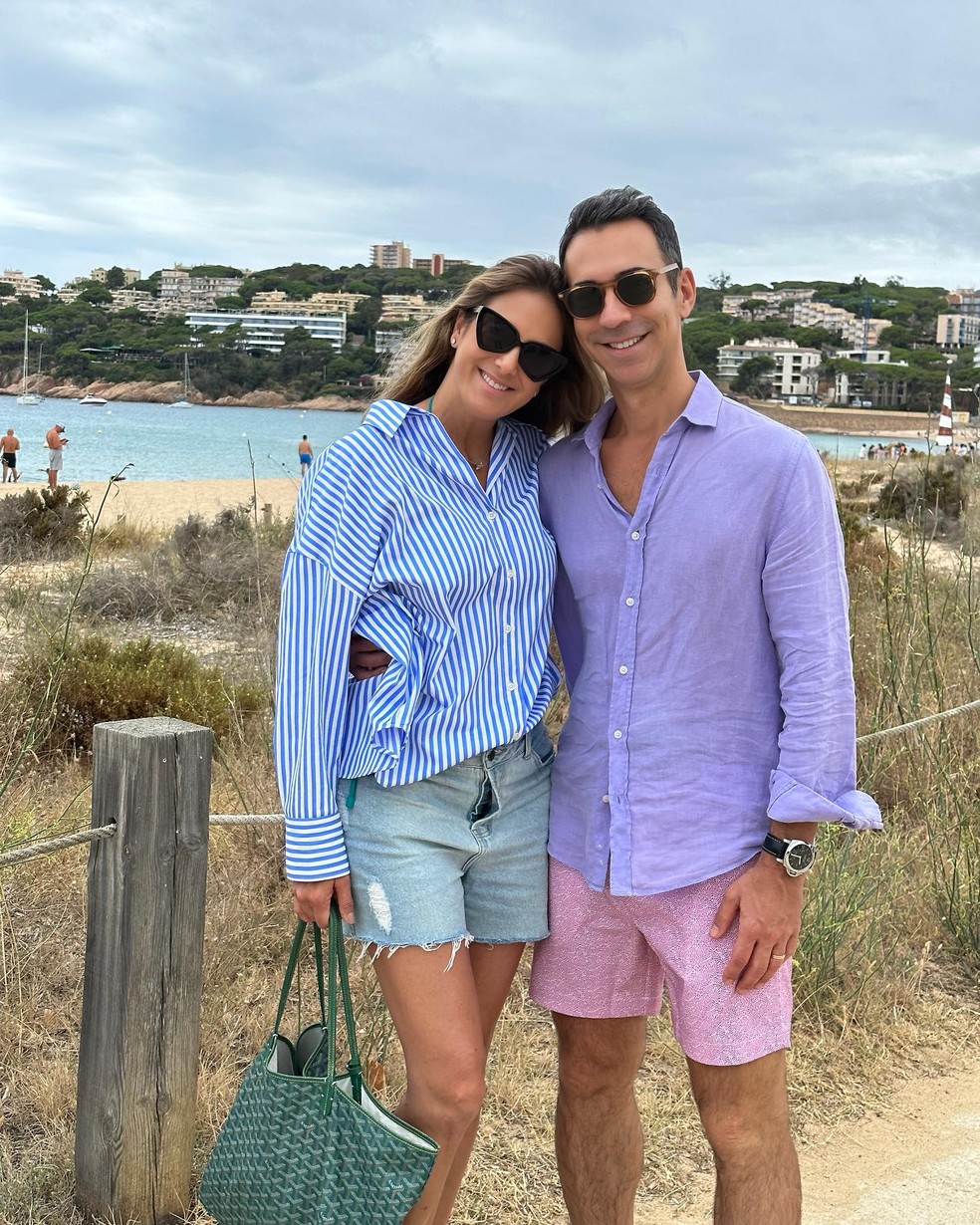 Ticiane Pinheiro e César Tralli de férias na Espanha — Foto: Reprodução/Instagram
