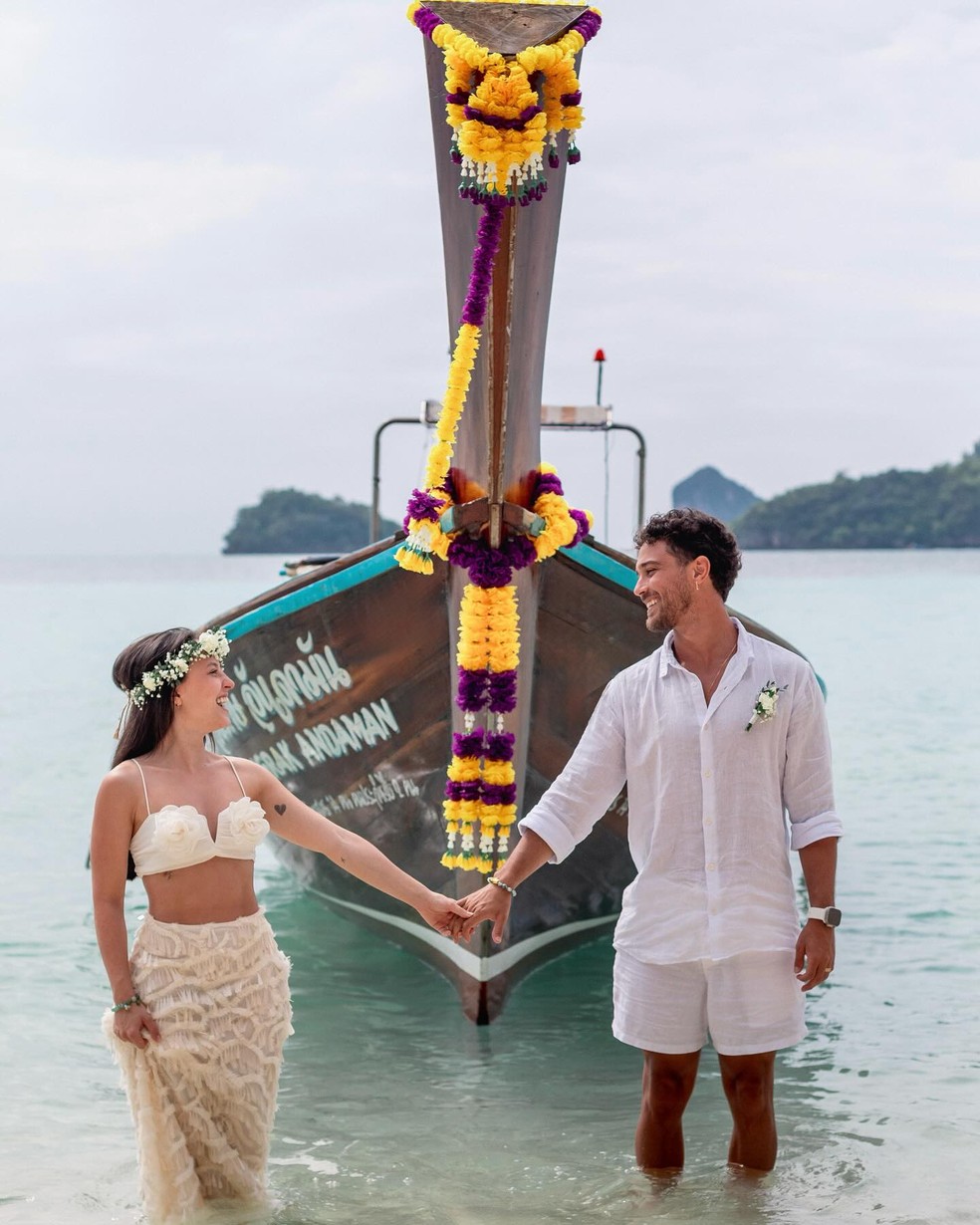 André Luiz Frambach e Larissa Manoela se casam pela segunda vez — Foto: Reprodução/Instagram