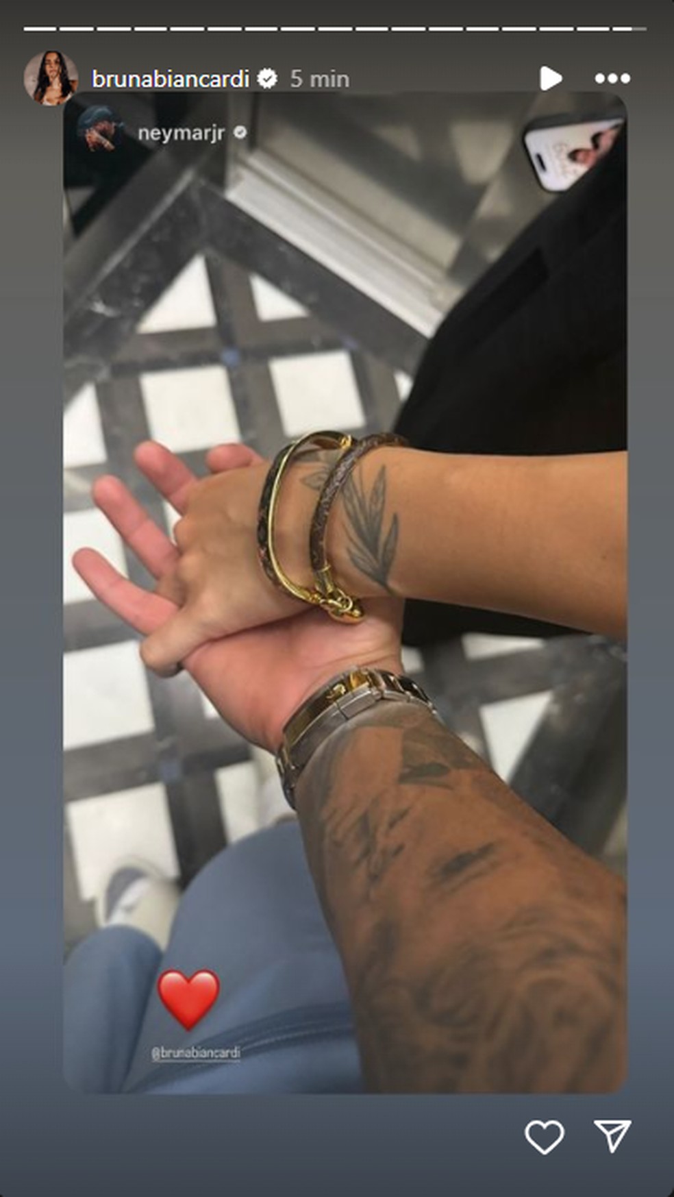 Bruna Biancardi e Neymar — Foto: Reprodução/Instagram
