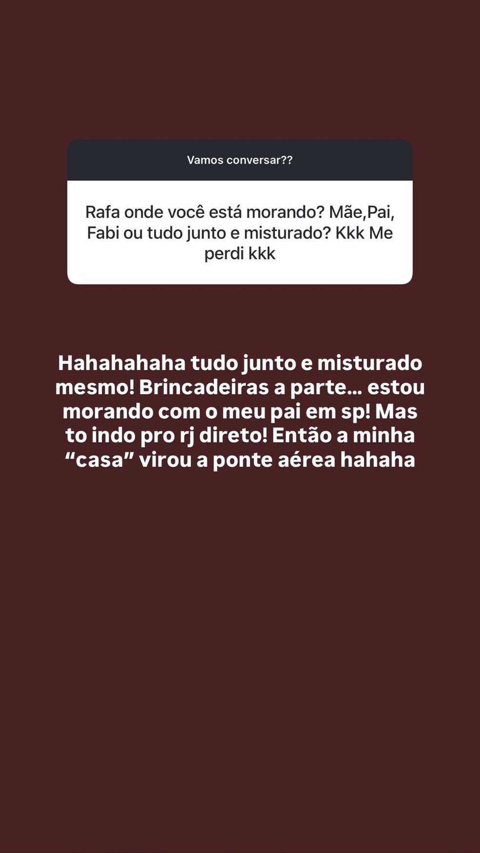 Post de Rafa Justus — Foto: Reprodução/Instagram
