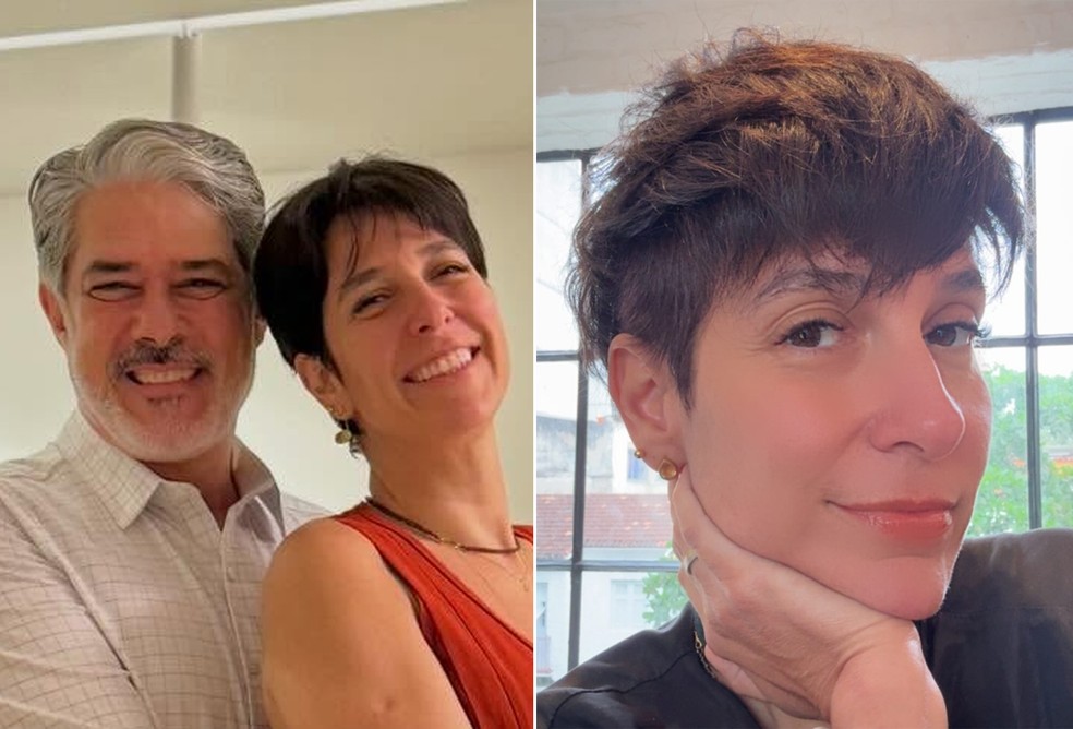 Natasha Dantas, esposa de William Bonner, raspa parte dos cabelos e ...