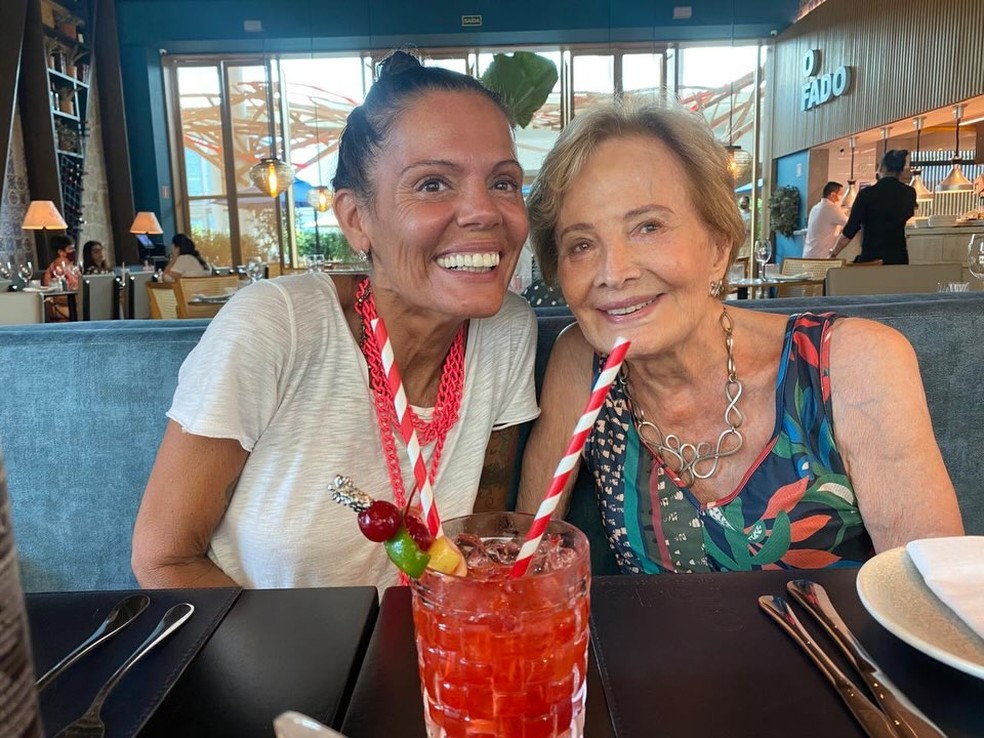 Mocita Fagundes e Glória Menezes — Foto: Reprodução/Instagram