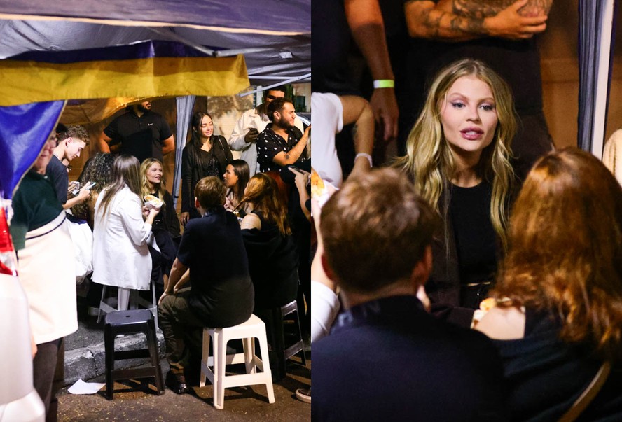 Após show, Luísa Sonza toma lanche com fãs em calçada de barraquinha; fotos