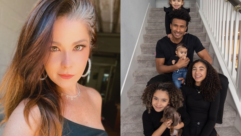 Samara Felippo se emociona ao reencontrar a caçula nos EUA após 2 meses