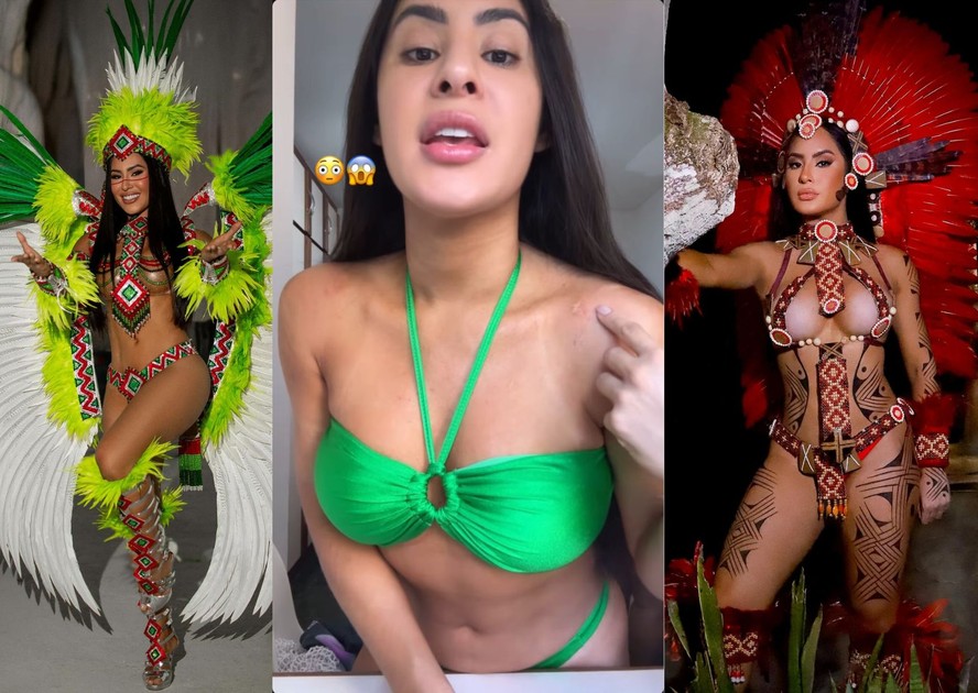 Isabelle Nogueira foi musa da Grande Rio e da Tucuruvi no Carnaval 2025