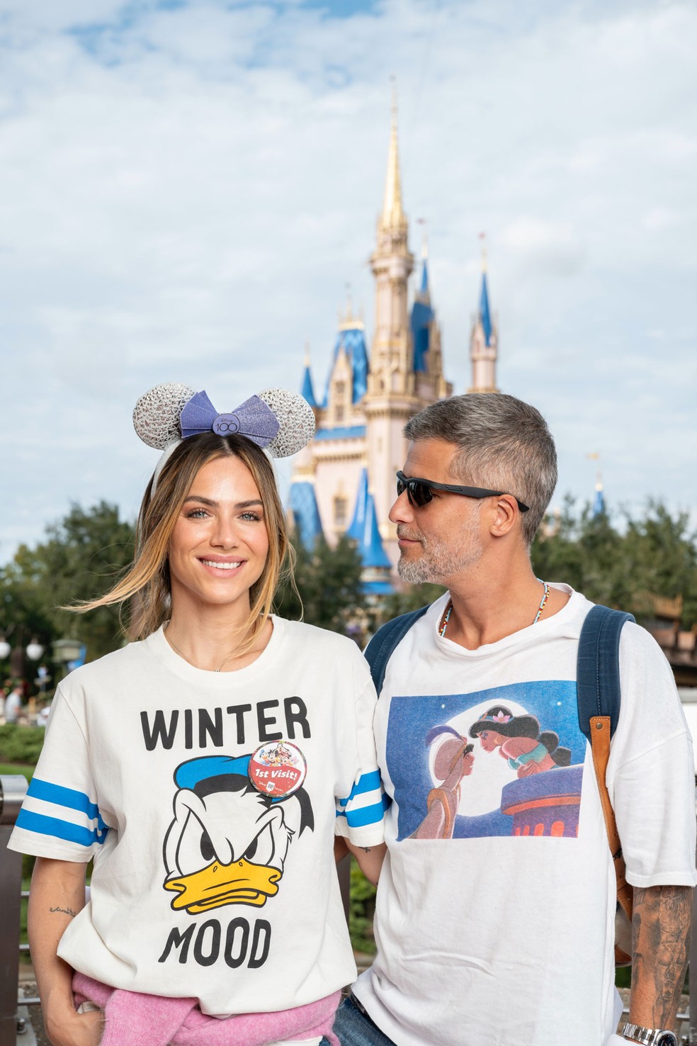 Giovanna Ewbank e Bruno Gagliasso na Disney — Foto: Omark Reyes/Walt Disney World Resort