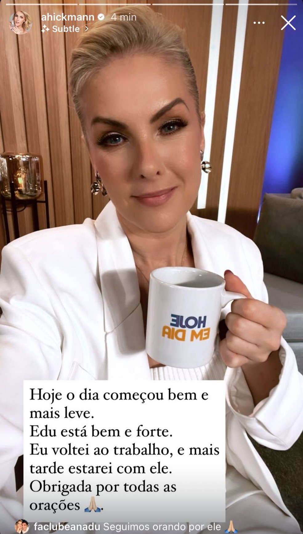 Post de Ana Hickmann — Foto: Reprodução | Instagram