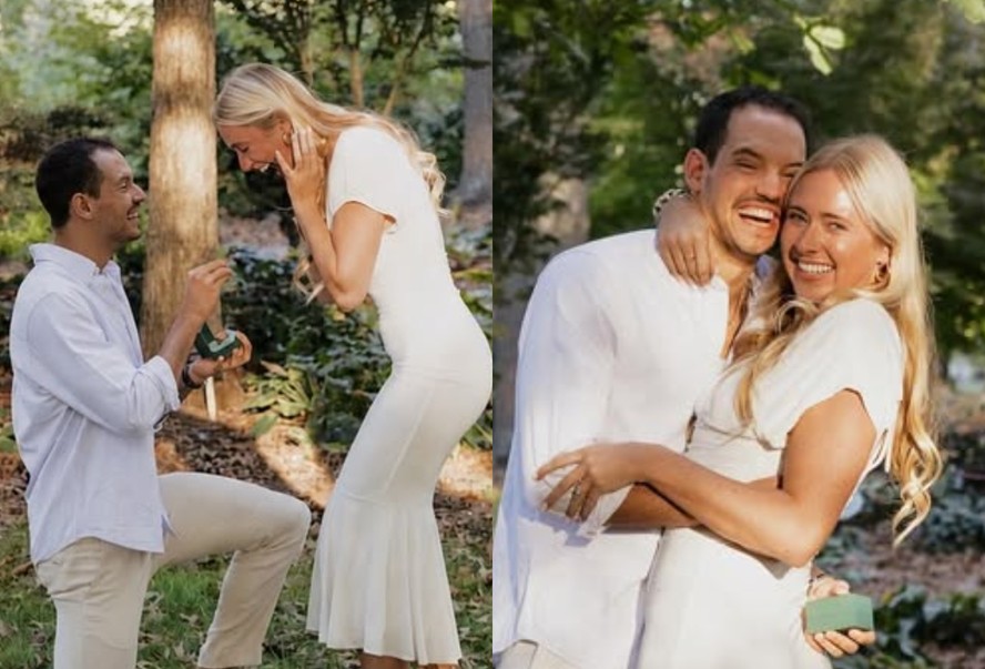 Guilherme Caribé pede namorada norte-americana em casamento