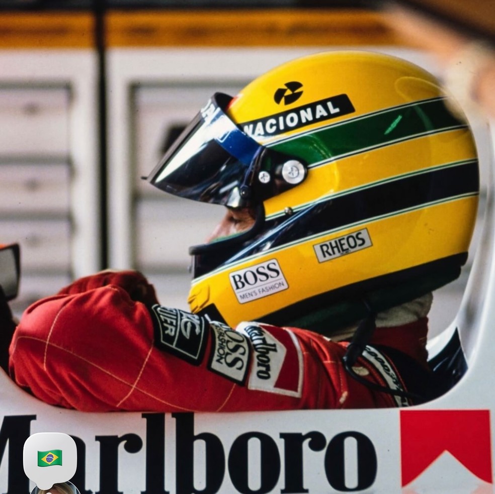 Adriane Galisteu posta fotos em homenagem ao piloto e ex-namorado Ayrton Senna (1960-1994) — Foto: Reprodução/Instagram