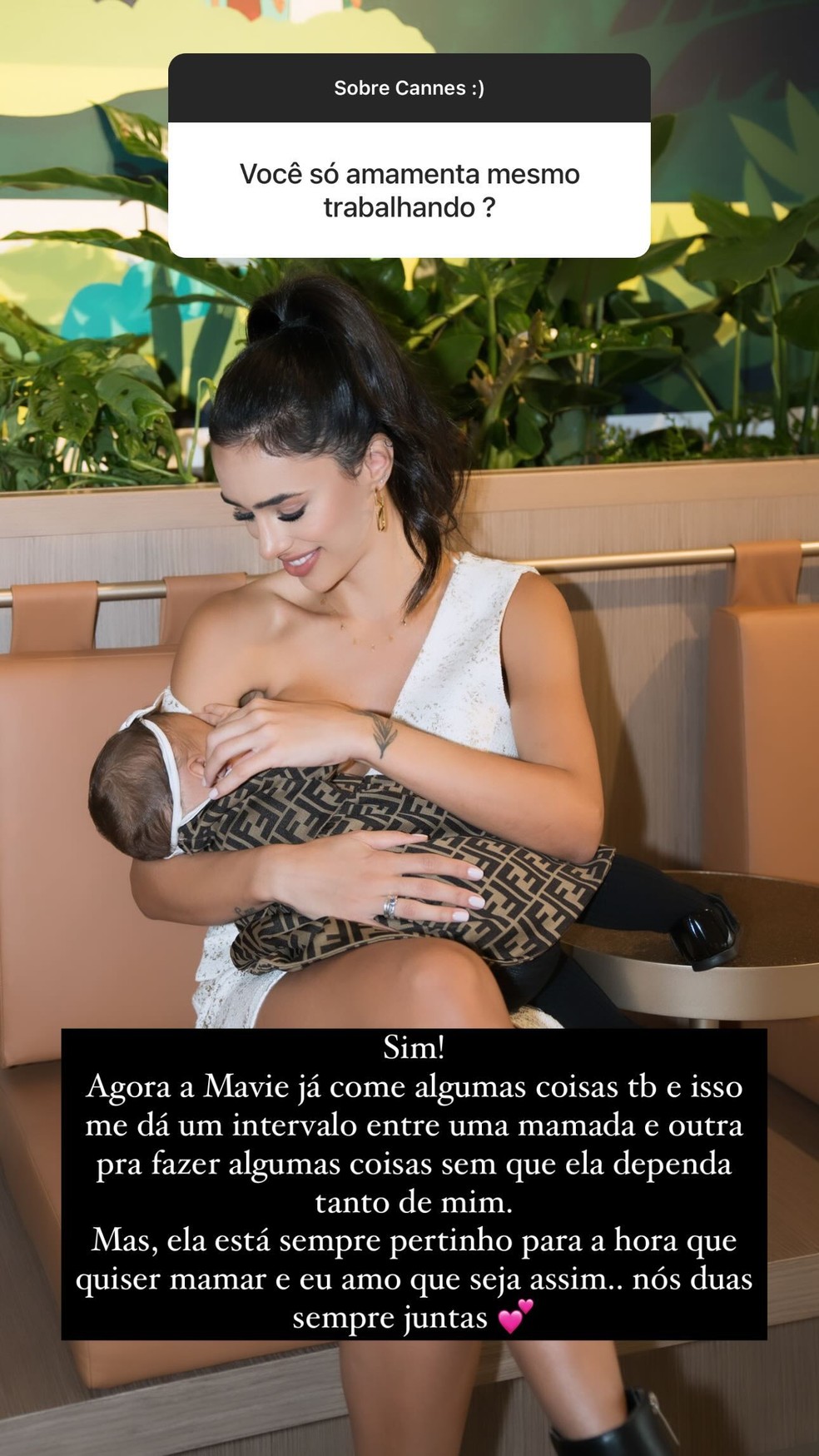 Bruna Biancardi fala de cuidados com Mavie &mdash; Foto: Reprodu&ccedil;&atilde;o/Instagram