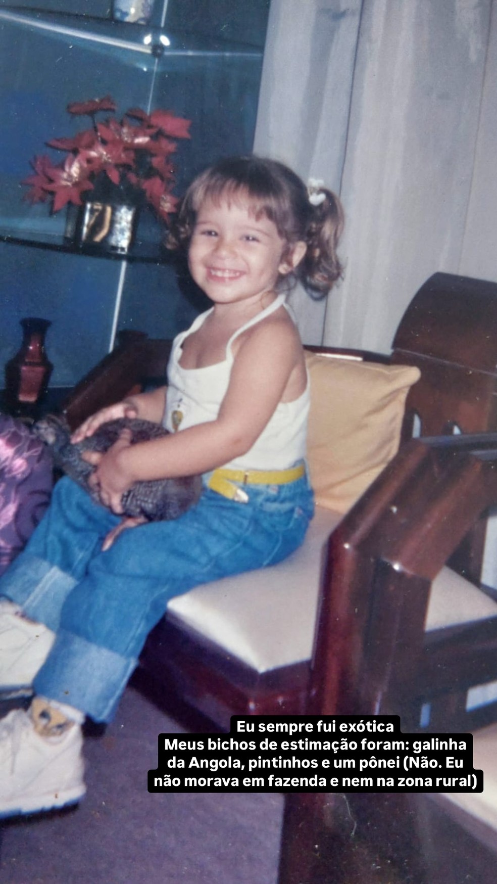Karoline Lima resgata fotos da infância e semelhança com a filha, Cecília, choca internautas — Foto: Reprodução/Instagram