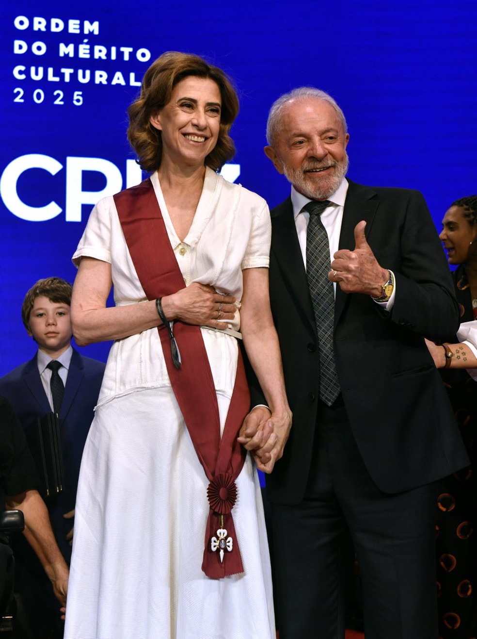 Fernanda Torres e Lula &mdash; Foto: Cristina Granato/Divulga&ccedil;&atilde;o