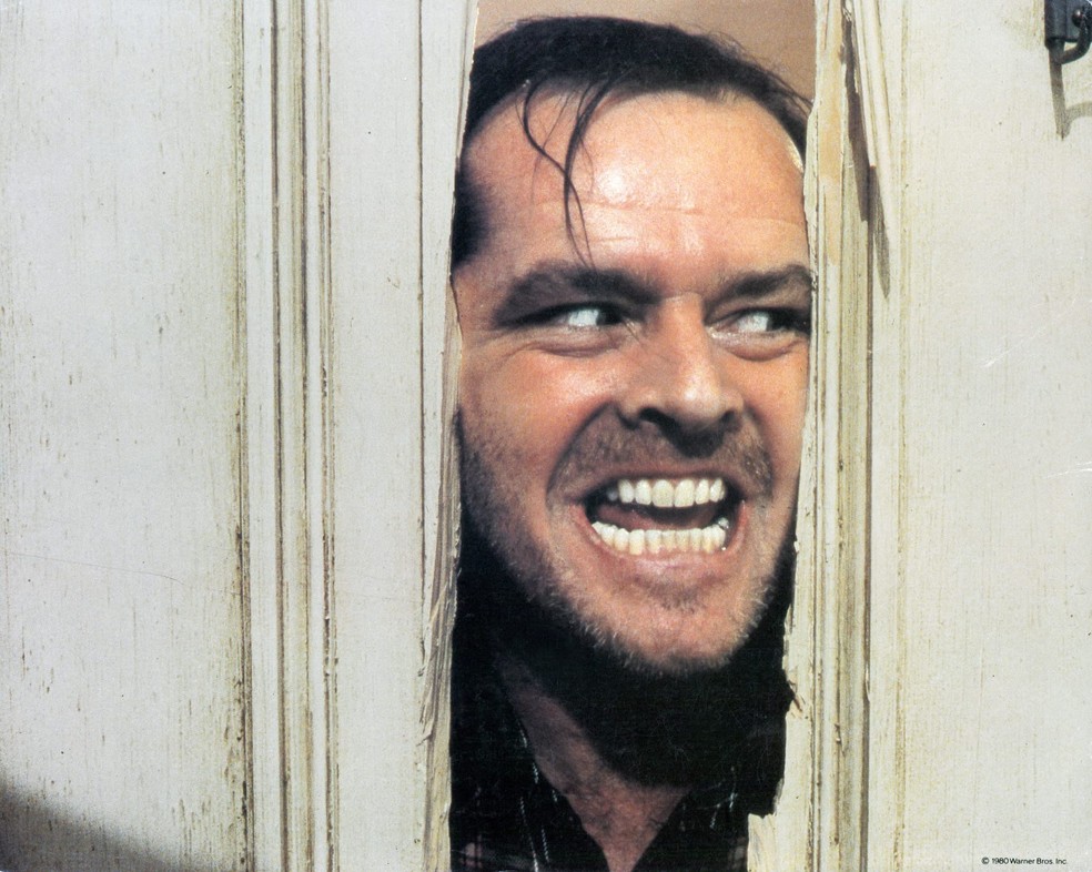 Jack Nicholson em cena de 'O Iluminado'(1980) — Foto: IMDB