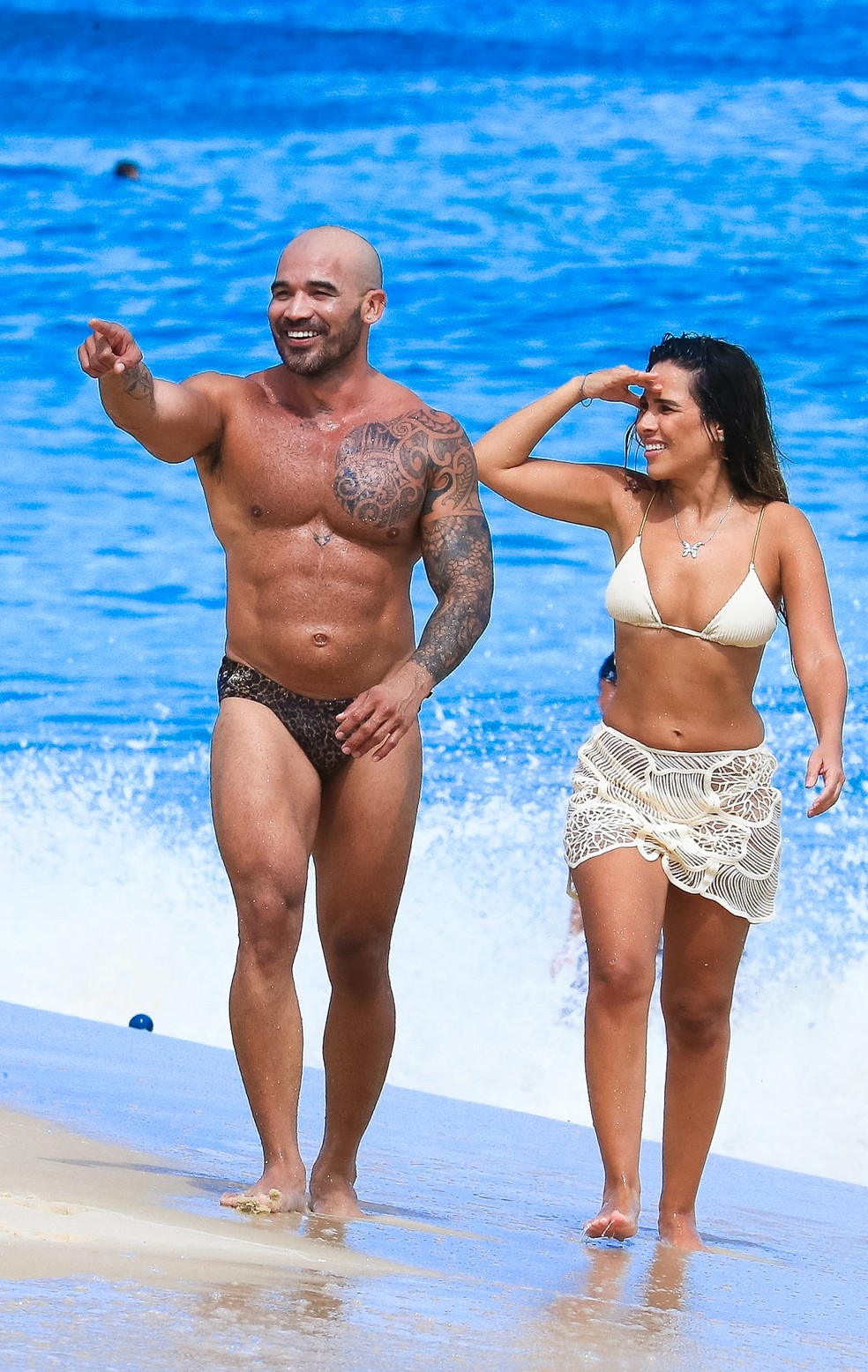 Wanessa Camargo e amigo — Foto: Delson Silva / AgNews