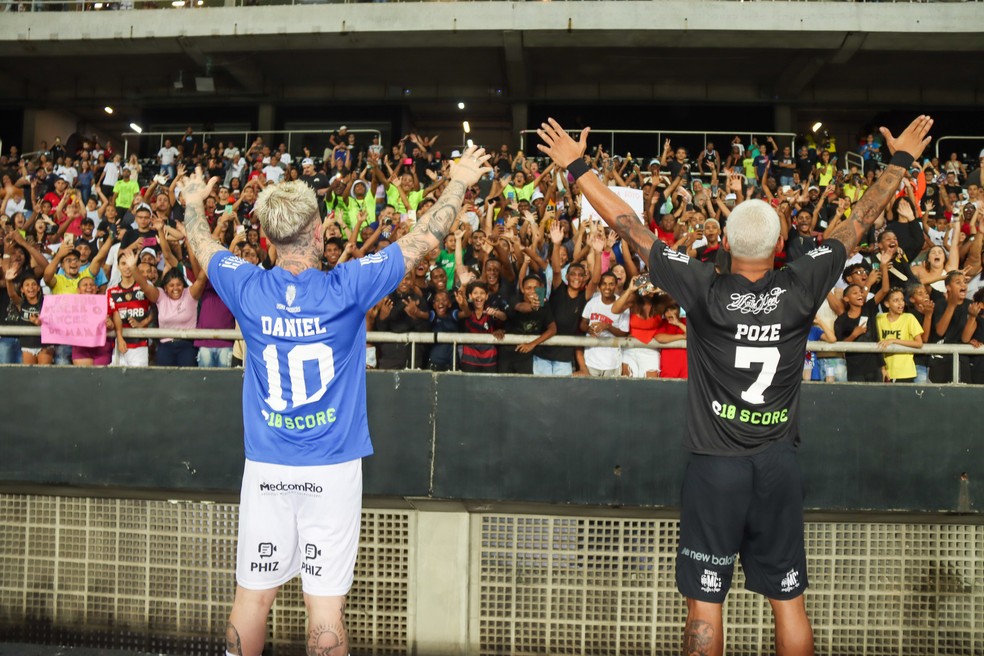 MC Daniel e MC Poze — Foto: Thiago Mattos/Brazil News