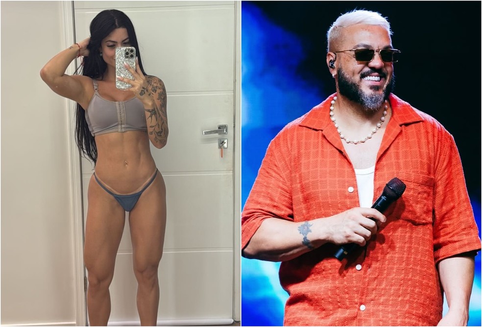 Rayane Figliuzzi e Belo &mdash; Foto: Reprodu&ccedil;&atilde;o/Instagram