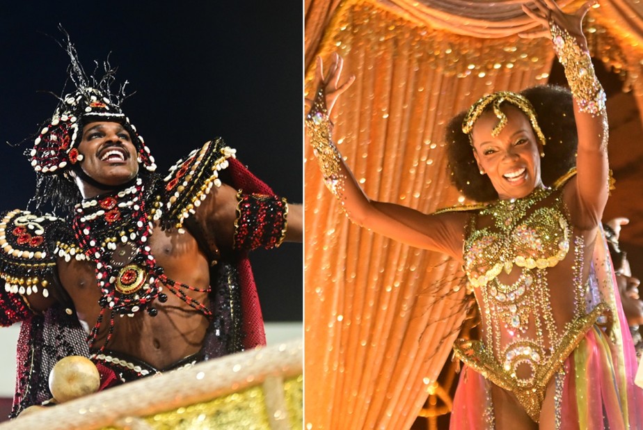 Veja famosos no desfile da Mocidade Alegre, campeã do Carnaval