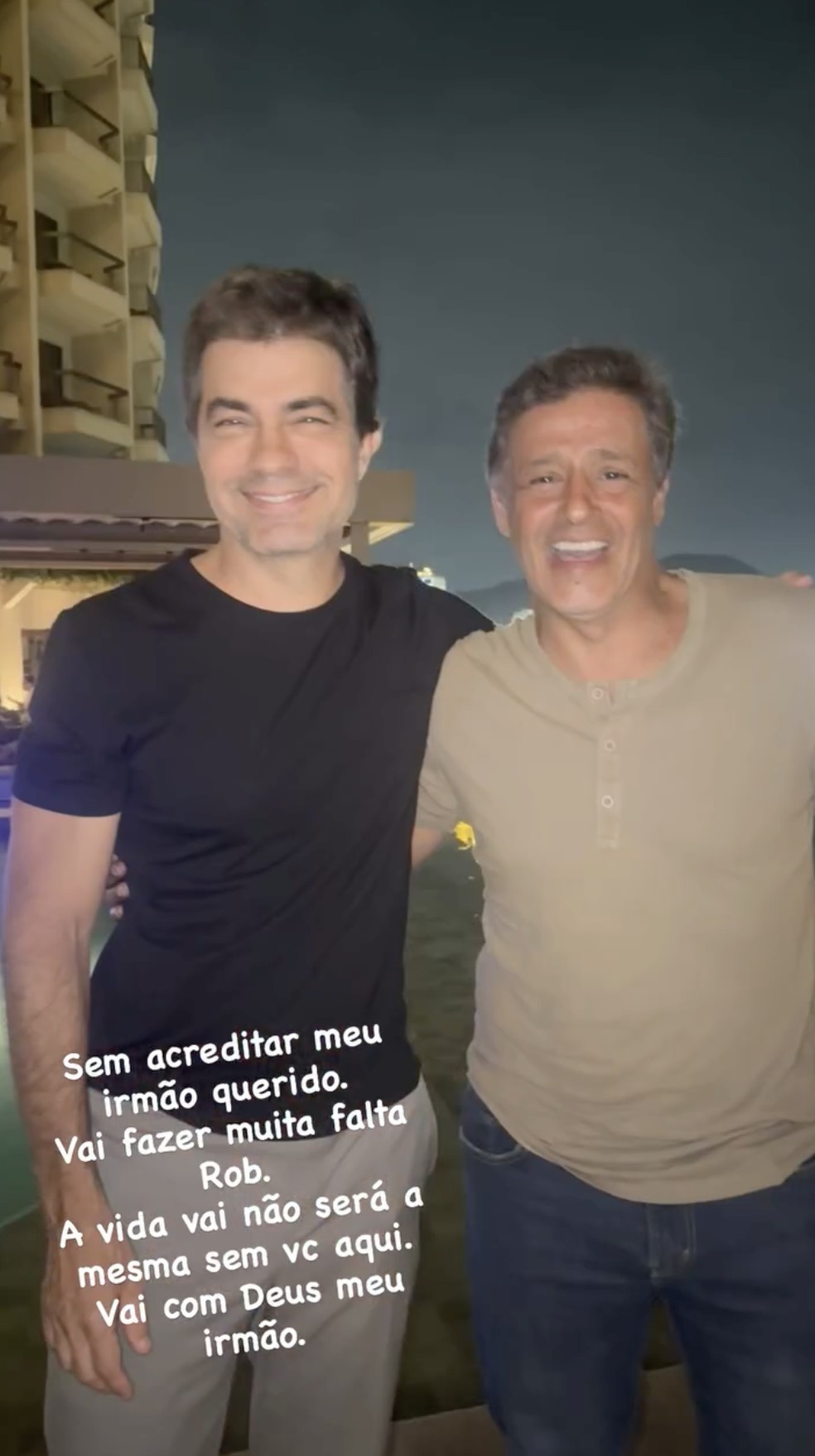 Story de Marcello Faustini — Foto: Reprodução/Instagram