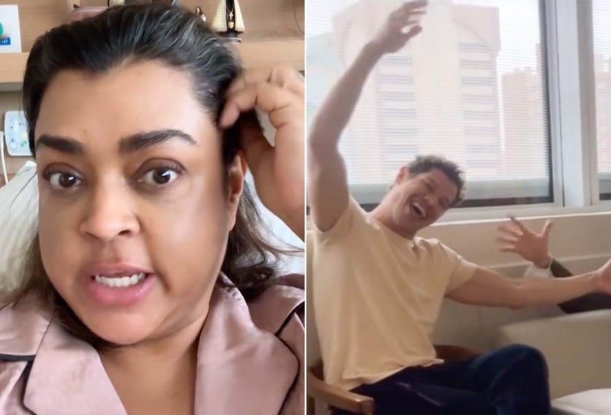 Preta Gil recebe José Loreto no hospital e se diverte: 'Dei risada e ...