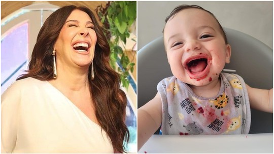 Filho de Claudia Raia abre sorrisão em foto, e fãs comentam: 'Gargalhada da mãe'