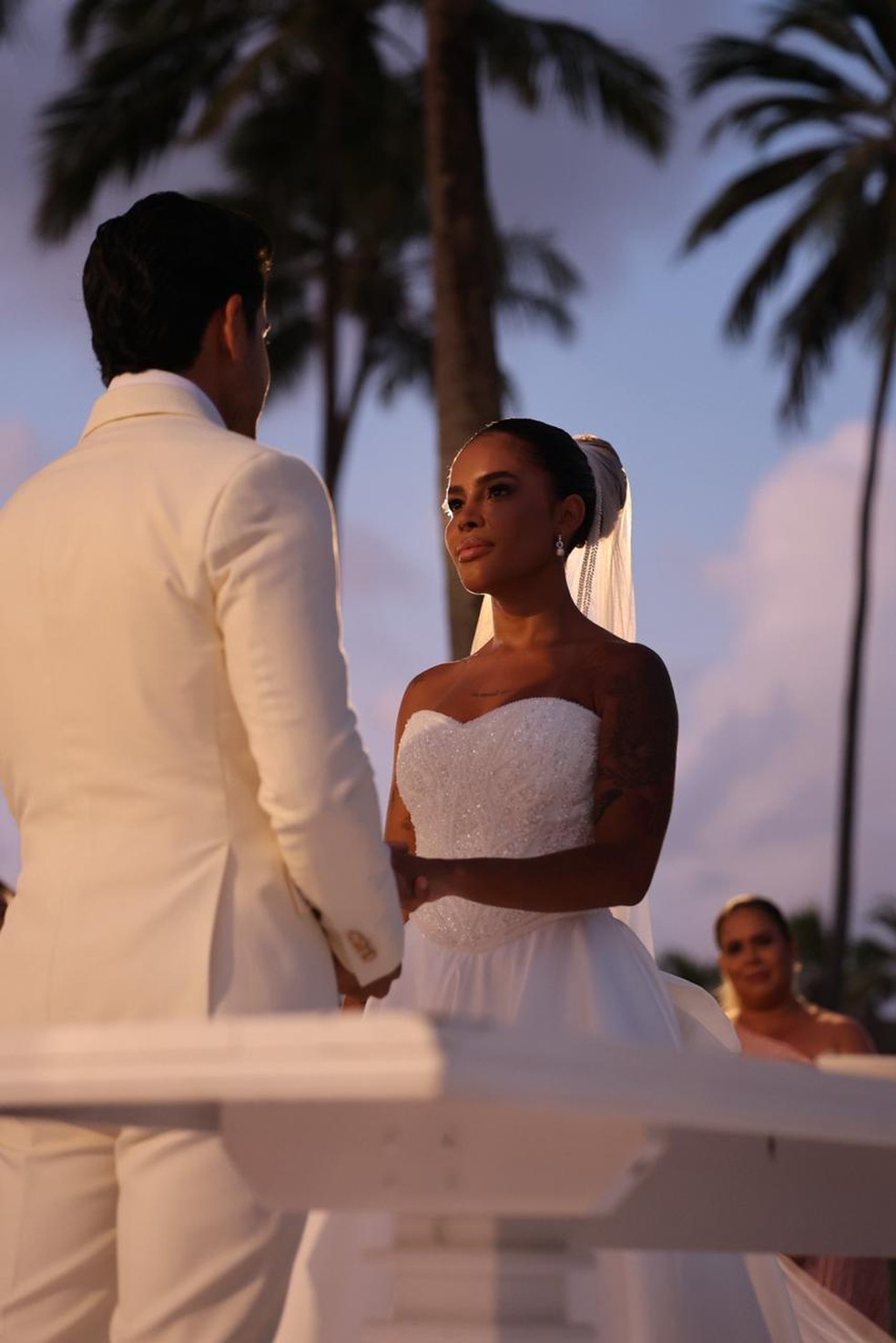 Sthe Matos abre álbum de fotos do casamento com Kevi Jonny — Foto: Divulgação