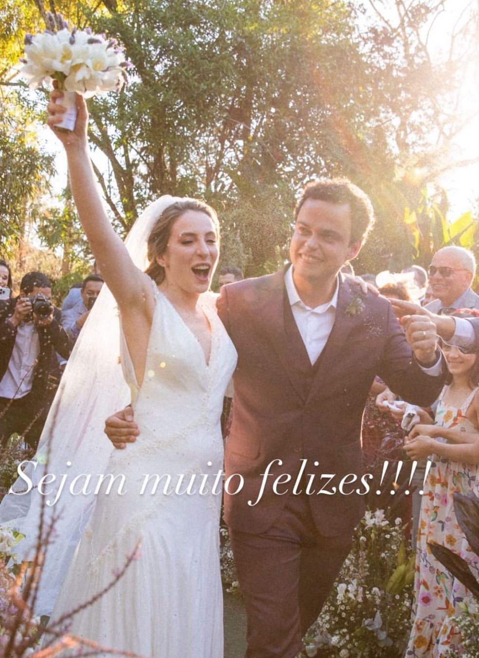 Casamento de Vanessa Gheno e Pedro Rocha foi celebrado em Chapecó (SC) — Foto: Rodrigo Sack