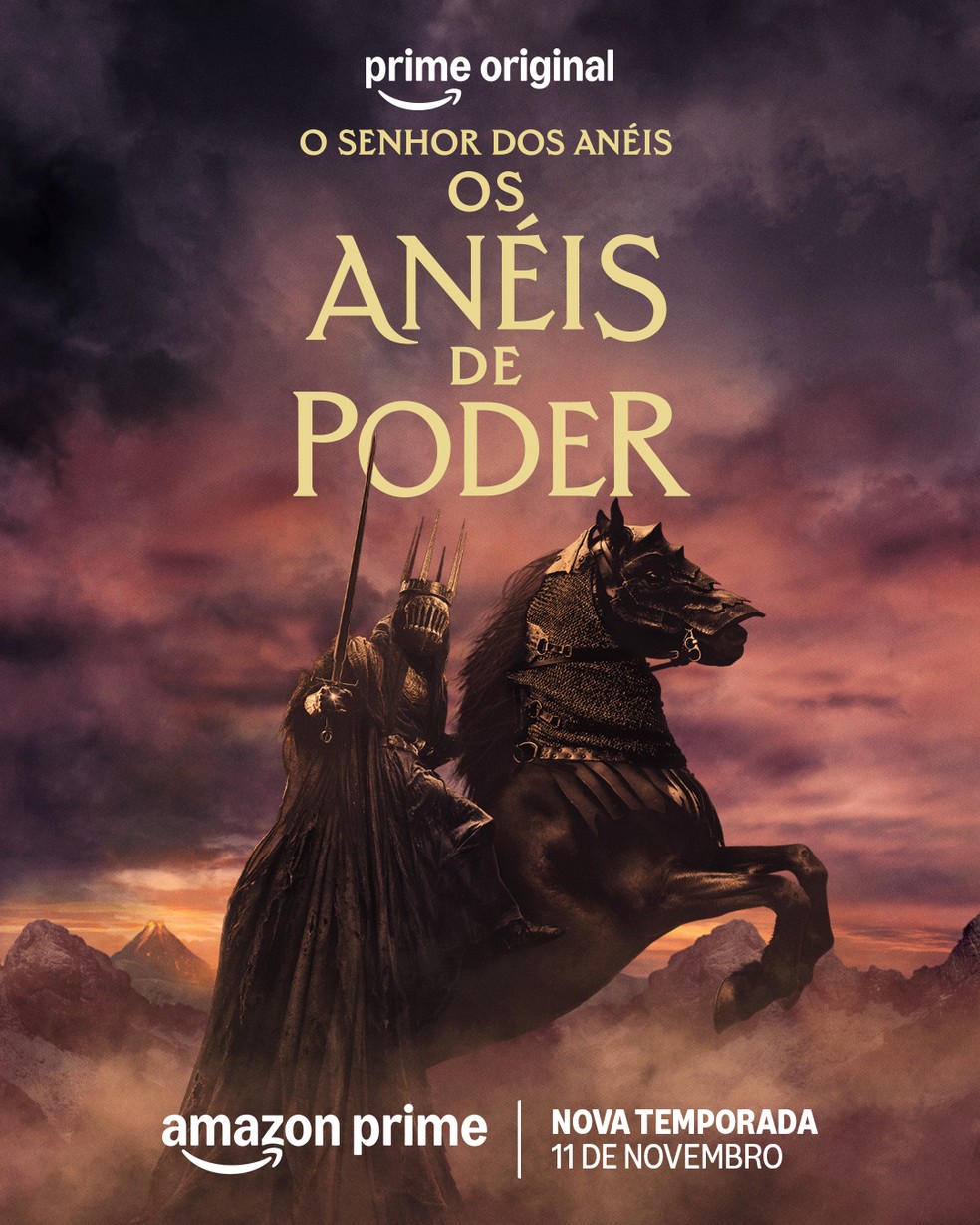 Cartazes de O Senhor dos Anéis: Os Anéis de Poder — Foto: Divulgação