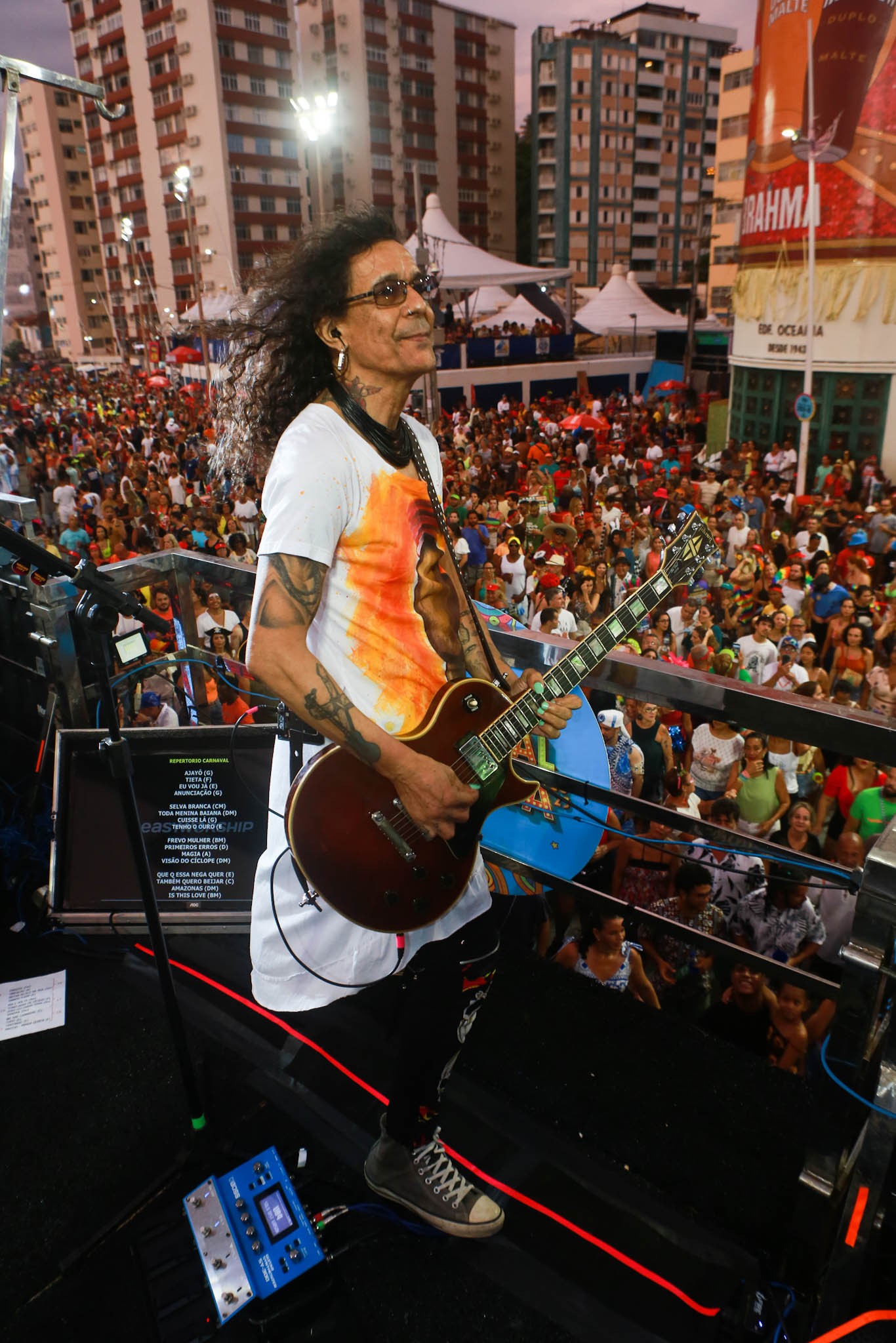 Luiz Caldas em Salvador — Foto: Dilson Silva e Wesley Costa/AgNews