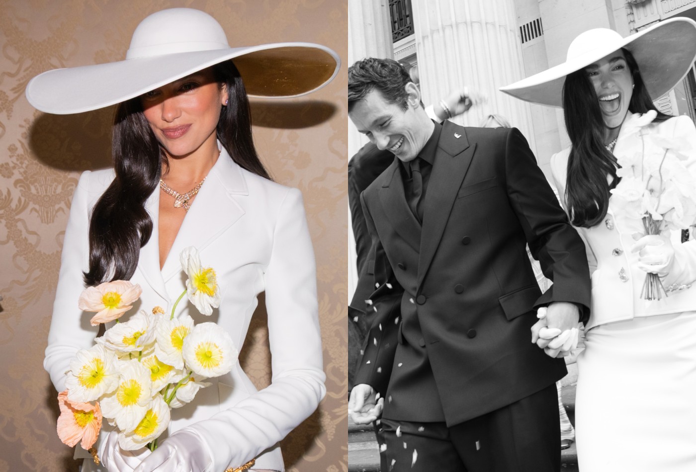 Dua Lipa abre álbum de fotos do casamento discreto com Callum Turner
