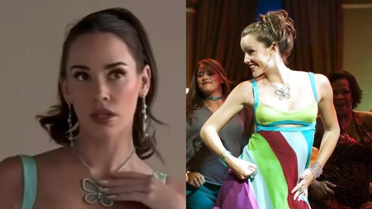 'De Repente 30': atriz que fez protagonista jovem usa versão glamourosa do icônico vestido do filme