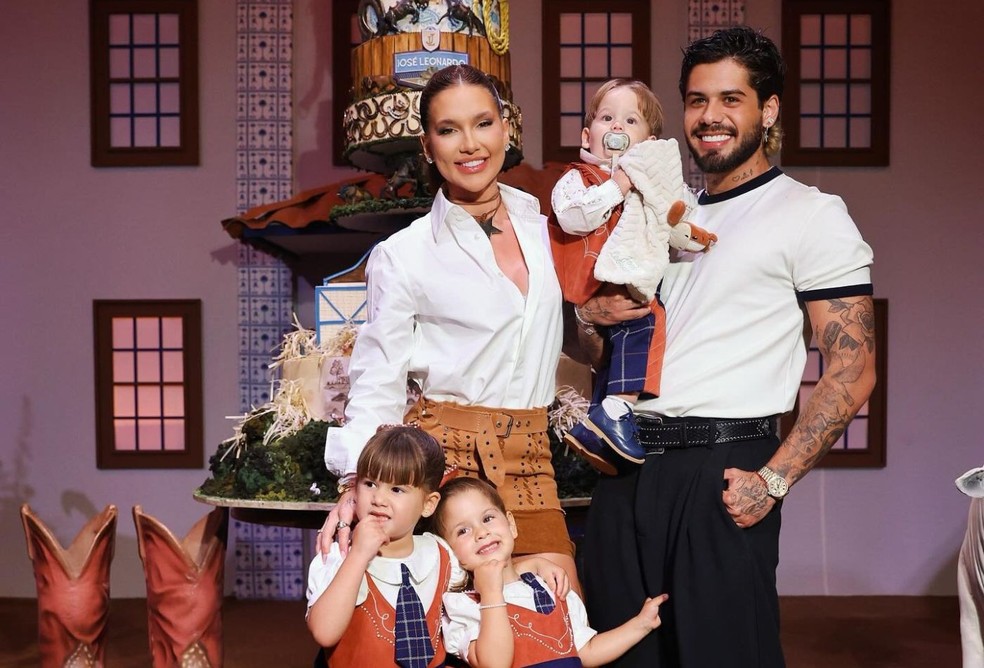 Virginia Fonseca e Z&eacute; Felipe comemoram anivers&aacute;rio de 1 ano do filho, Jos&eacute; Leonardo, com fest&atilde;o &mdash; Foto: Reprodu&ccedil;&atilde;o/Instagram