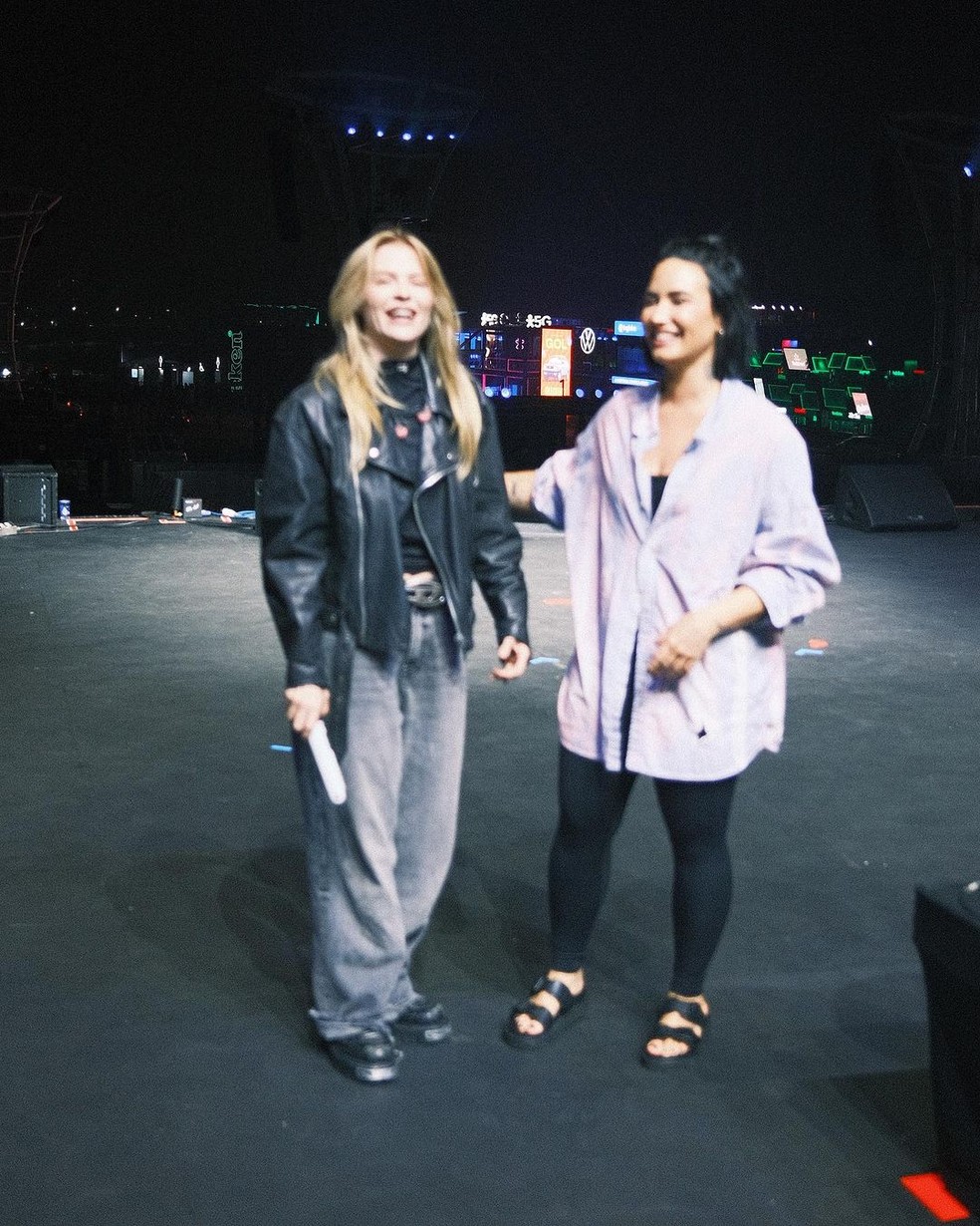 Luísa Sonza e Demi Lovato — Foto: Reprodução / Instagram