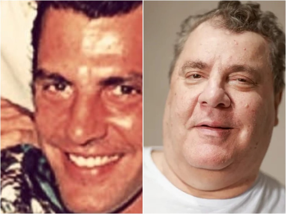 Gerson Brenner em 'Rainha da Sucata' (Globo, 1990), como Gerson Giovanni, e com visual atual � Foto: Divulga��o/TV Globo e Reprodu��o/Facebook