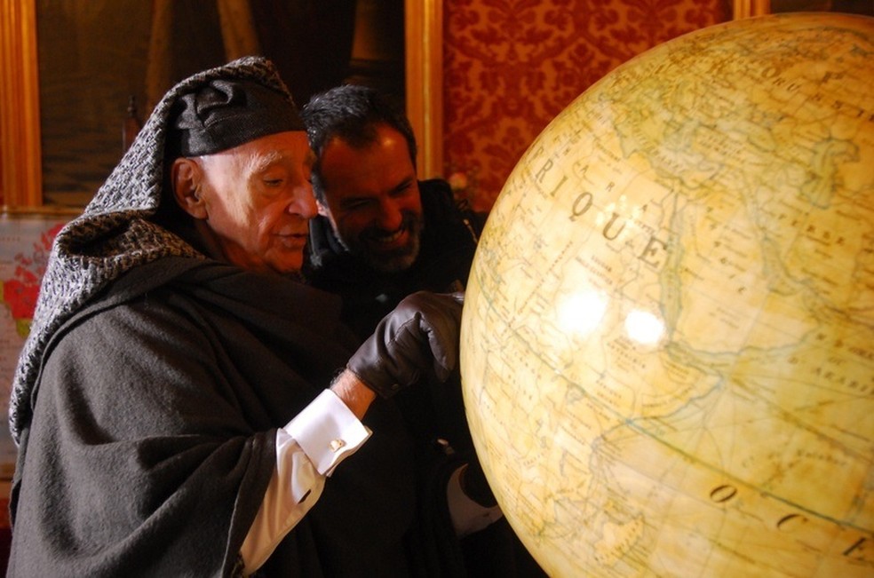 José Celso Martinez Corrêa, como Amadeus, na novela 'Cordel Encantado' (Globo, 2011) — Foto: Zé Paulo Cardeal/TV Globo