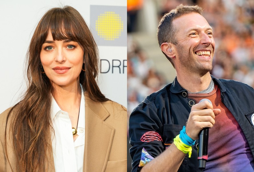 Dakota Johnson e Chris Martin fazem rara aparição juntos após rumores ...