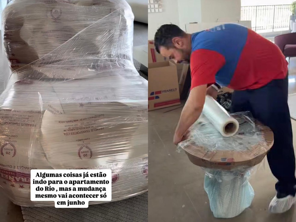Ticiane Pinheiro inicia mudança para o Rio — Foto: Reprodução | Instagram