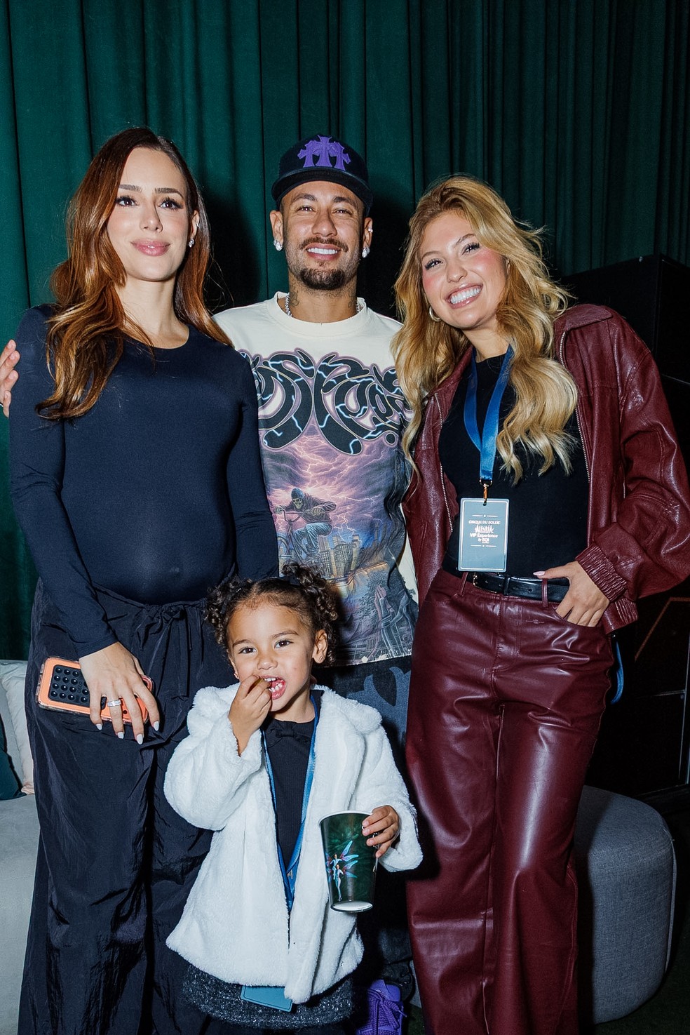 Bruna Biancardi, Neymar, Mari Menezes e Mavie — Foto: Clayton Felizardo/Brazilnews