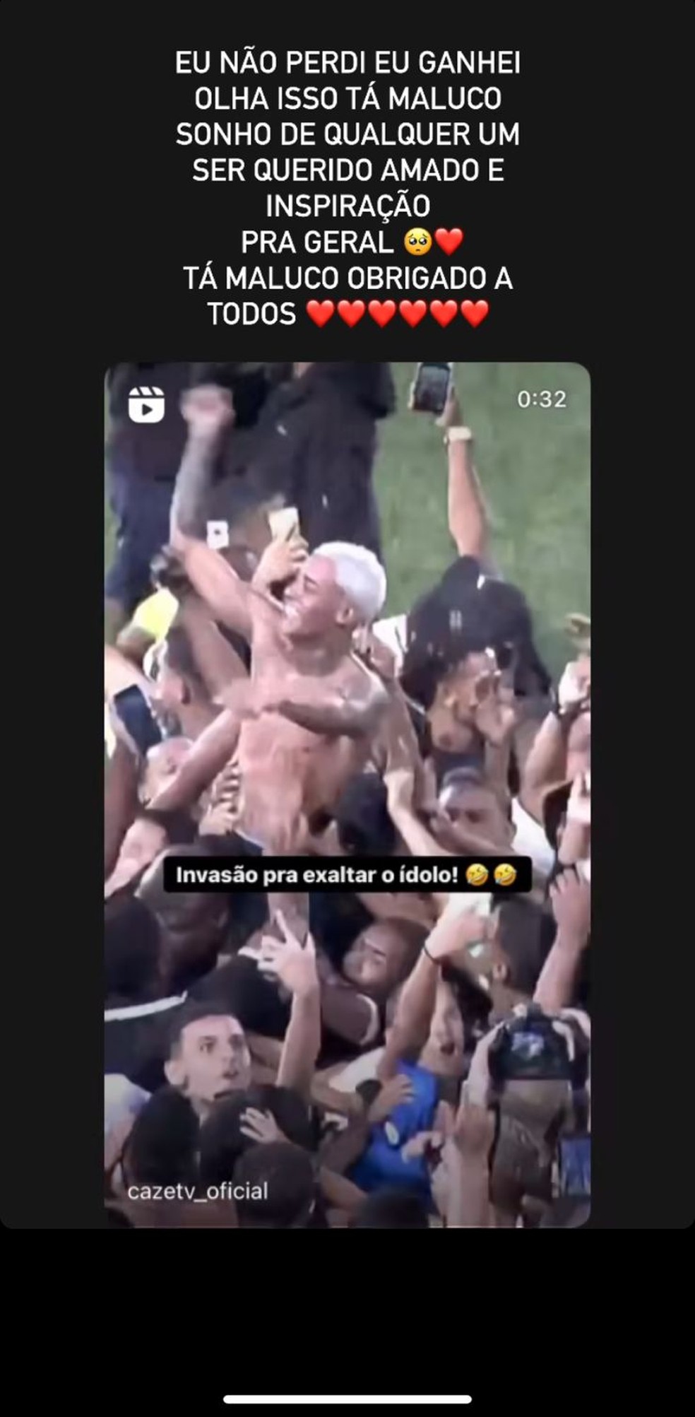 Post de MC Poze — Foto: Reprodução/Instagram