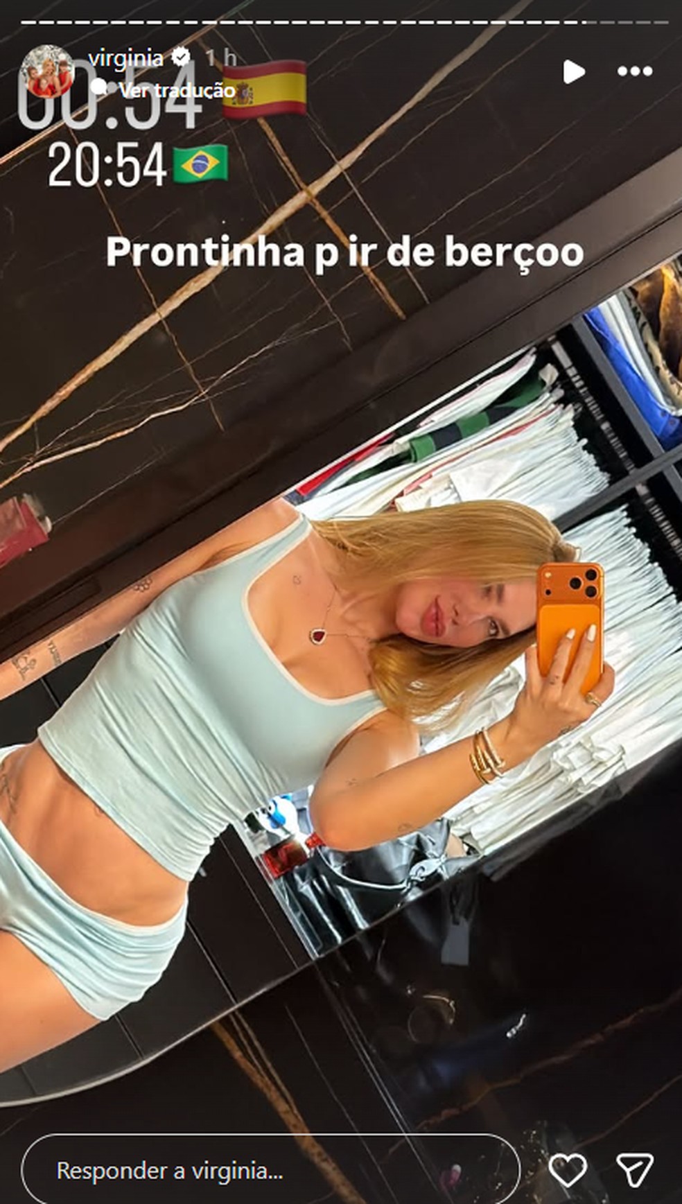 Virginia Fonseca pronta para dormir — Foto: Reprodução/Instagram